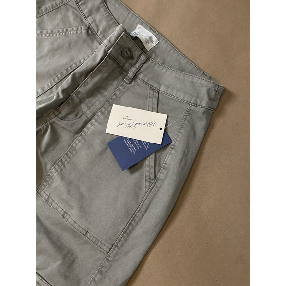 Universal Thread ( 0 ) Olive Mid-Rise Barrel Leg Utility Cargo Pants Women - Picture 5 of 13